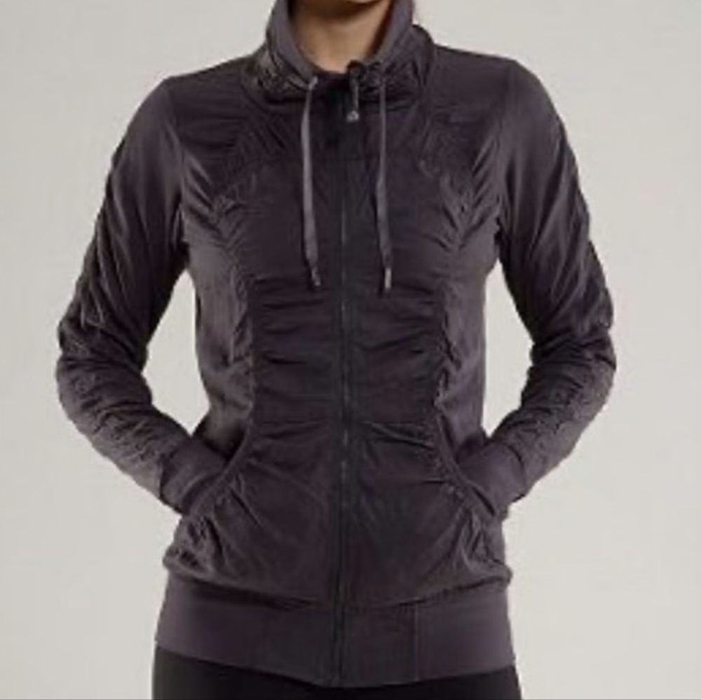 Lululemon Athletica Gray & Black Reversible Preformance Jacket